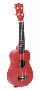 Korala UKS-15-RD soprano ukulele with guitar machine heads