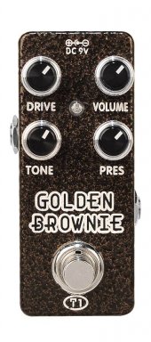 Xvive T1-GLDBROWN mini pedal  Distortion Thomas Blug Signature