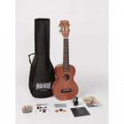 Mahalo MJ2TRBK Java Series concert ukulele pack with tuner