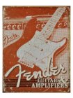 Fender Fender Weathered tin sign