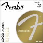 Fender F-70L 80/20 Bronze snarenset akoestisch
