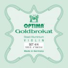 Optima1000-44  Goldbrokat snarenset viool 4/4